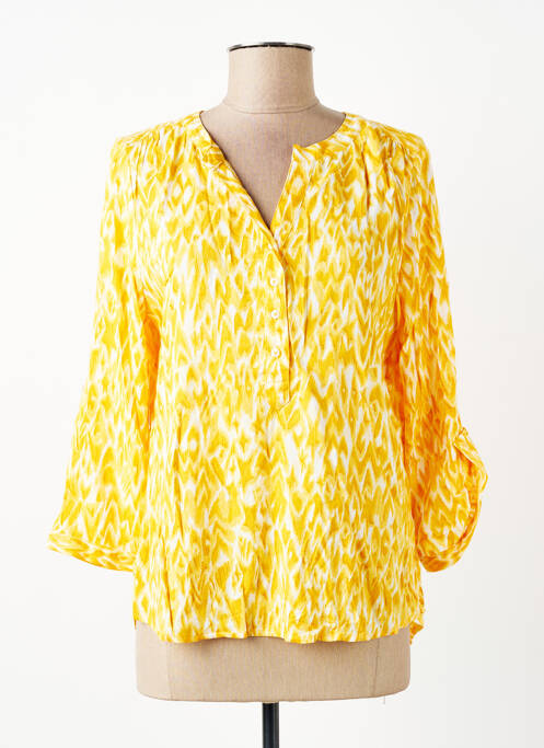 Blouse imprimé fantaisie manches 3/4 jaune STREET ONE femme