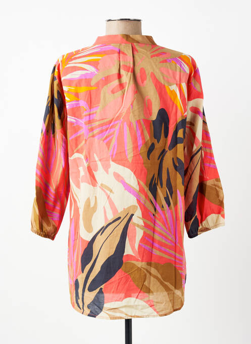 Blouse tissage popeline manches longues marron BETTY BARCLAY femme