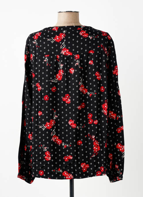 Blouse tissage popeline manches longues noir S.OLIVER femme