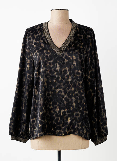 Blouse manches longues manches longues noir SIGNE NATURE femme