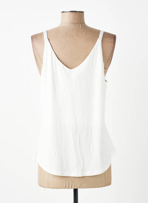Débardeur coupe droite sans manche blanc SURKANA femme