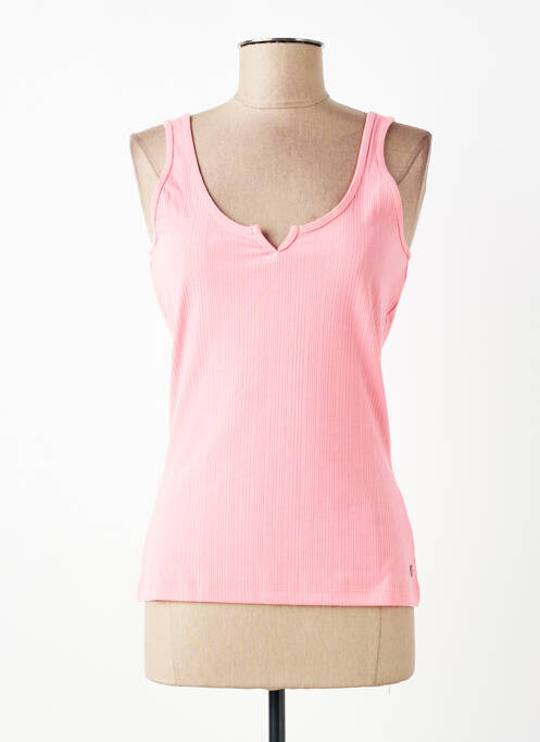 Débardeur stretch sans manche rose GARCIA femme