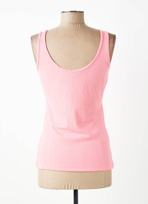 Débardeur stretch sans manche rose GARCIA femme