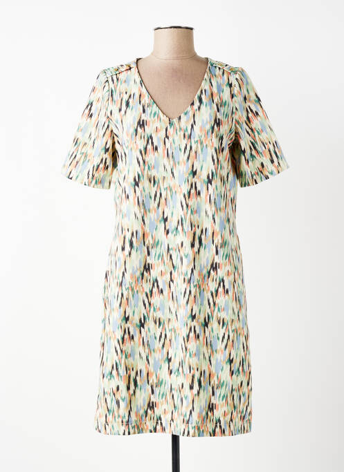 Robe courte manches courtes manches courtes vert GARCIA femme