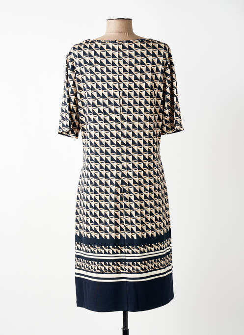 Robe mi-longue imprimé fantaisie manches courtes bleu BETTY BARCLAY femme