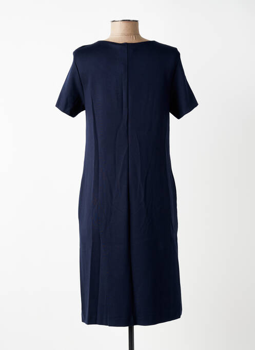 Robe mi-longue manches courtes manches courtes bleu VERA MONT femme