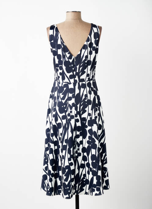 Robe mi-longue imprimé fantaisie sans manche bleu VERA MONT femme