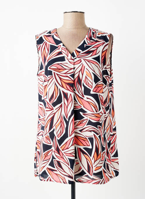 Top imprimé fantaisie sans manche blanc BETTY BARCLAY femme