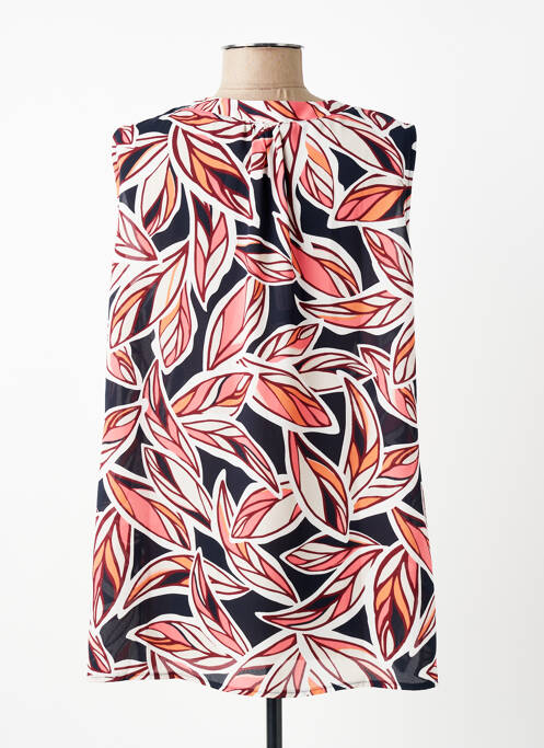 Top imprimé fantaisie sans manche blanc BETTY BARCLAY femme