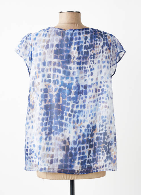 Top imprimé fantaisie manches courtes bleu SUD EXPRESS femme