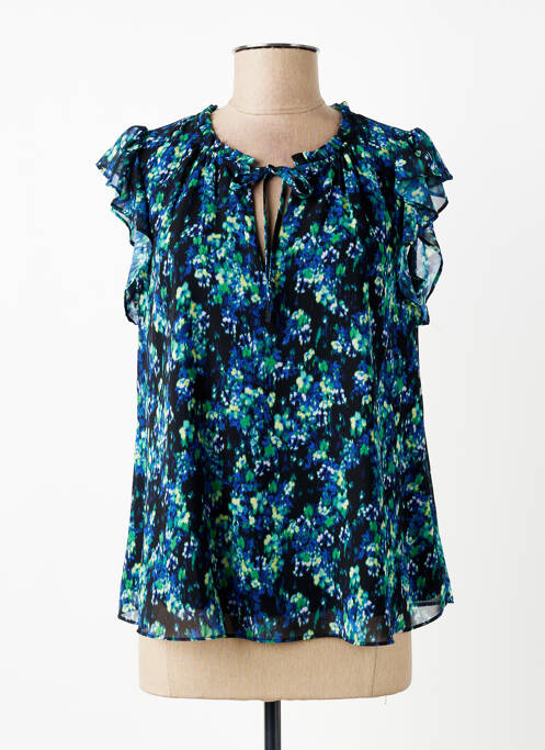 Top imprimé fantaisie manches courtes bleu SUD EXPRESS femme