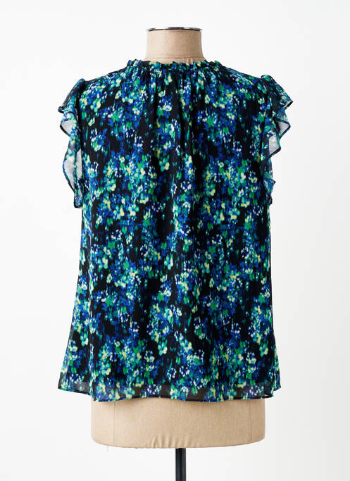 Top imprimé fantaisie manches courtes bleu SUD EXPRESS femme