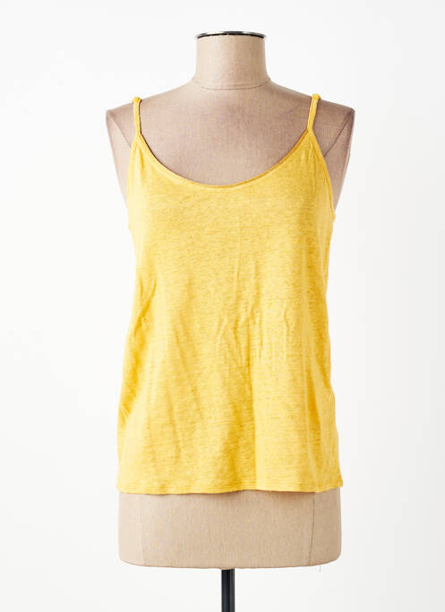 Top manches bretelles ajustables fines bretelles jaune SUD EXPRESS femme