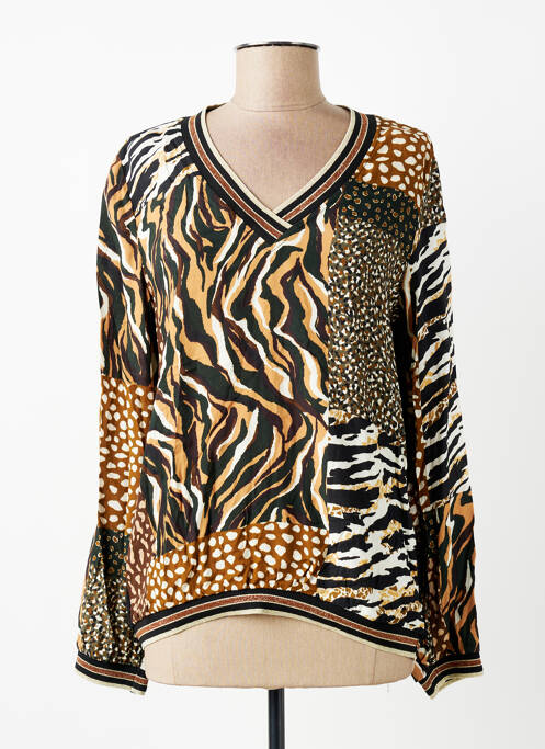 Top stretch manches longues noir SIGNE NATURE femme