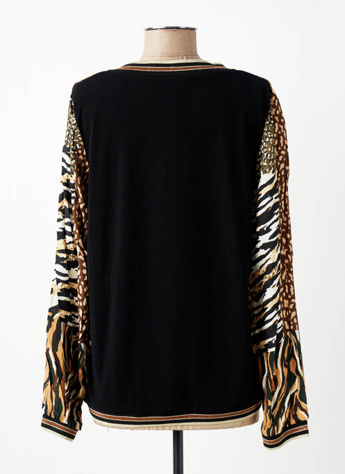 Top stretch manches longues noir SIGNE NATURE femme