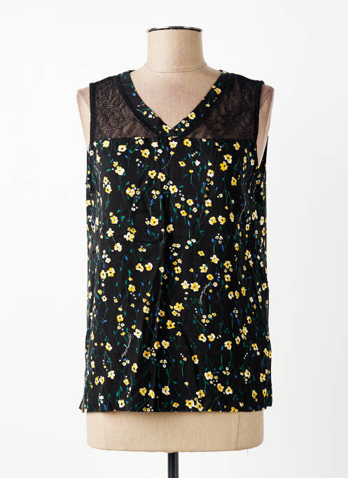 Top imprimé fantaisie sans manche noir STREET ONE femme