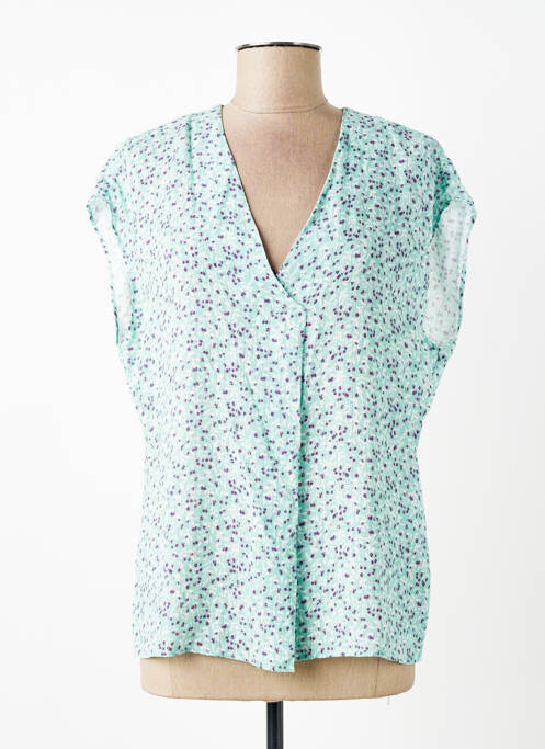 T-shirt imprimé fantaisie manches courtes bleu SUD EXPRESS femme