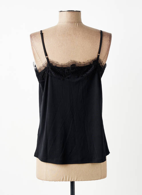 T-shirt coupe cintrée fines bretelles noir GARCIA femme