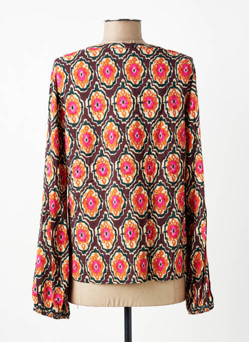 T-shirt imprimé fantaisie manches longues violet SIGNE NATURE femme