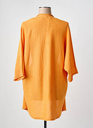 Gilet manches longues manches 3/4 orange LA FEE MARABOUTEE femme