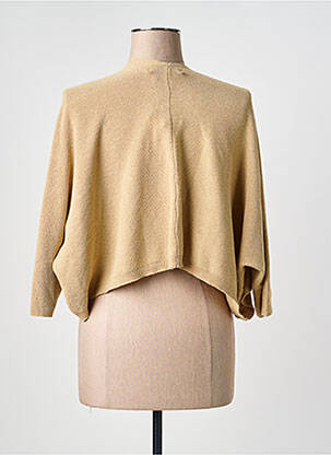 Gilet manches longues manches 3/4 beige LA FEE MARABOUTEE femme