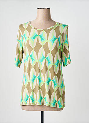 T-shirt stretch manches courtes vert BETTY BARCLAY femme