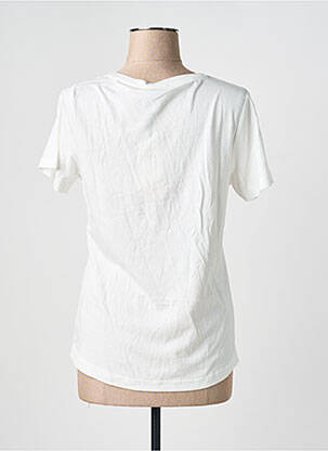 T-shirt sérigraphie manches courtes blanc SIGNE NATURE femme