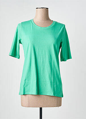 T-shirt stretch manches courtes vert BETTY BARCLAY femme