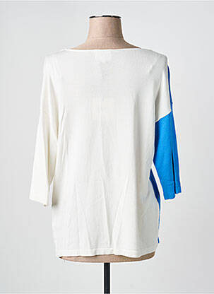 Pull coupe cintrée manches 3/4 beige MARINA V femme