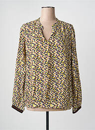 Blouse imprimé fantaisie manches longues jaune BETTY BARCLAY femme