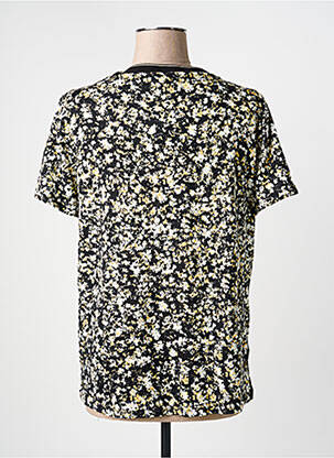 T-shirt col v manches courtes noir GARCIA femme