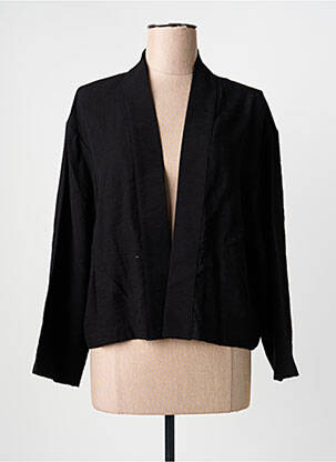 Veste casual manches longues noir LA FEE MARABOUTEE femme