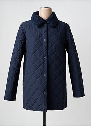 Manteau court poches sans capuche bleu NICE THINGS femme