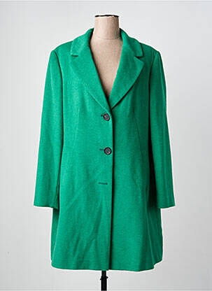 Manteau long coupe cintrée sans capuche vert BETTY BARCLAY femme