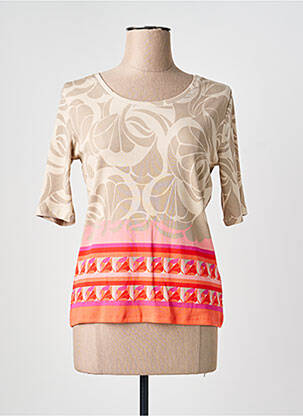 T-shirt manches mi-longues manches courtes beige BETTY BARCLAY femme