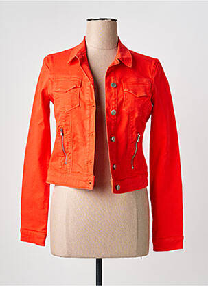 Veste casual poches orange ONE STEP femme