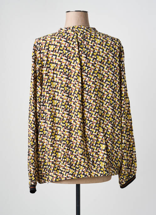 Blouse tissage popeline manches longues jaune BETTY BARCLAY femme
