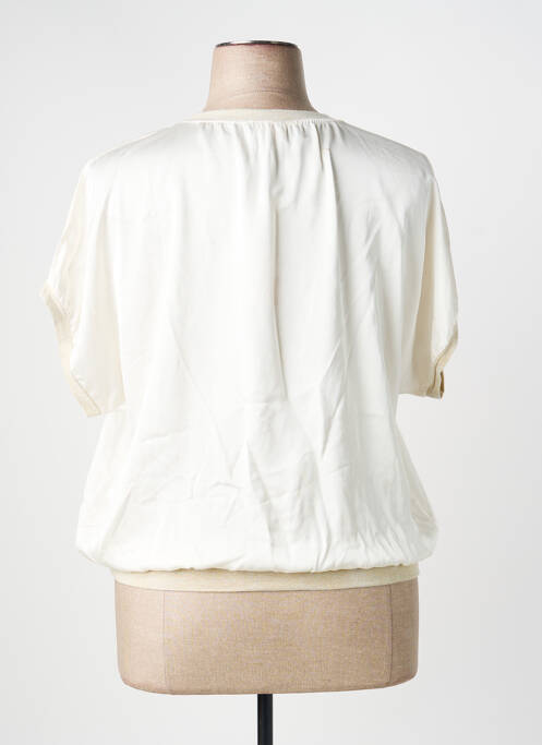 Blouse manches courtes manches courtes beige SIGNE NATURE femme