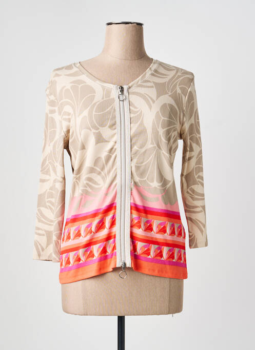 Gilet manches longues manches 3/4 beige BETTY BARCLAY femme