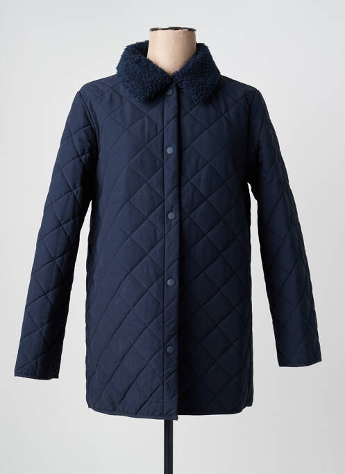 Manteau court poches sans capuche bleu NICE THINGS femme