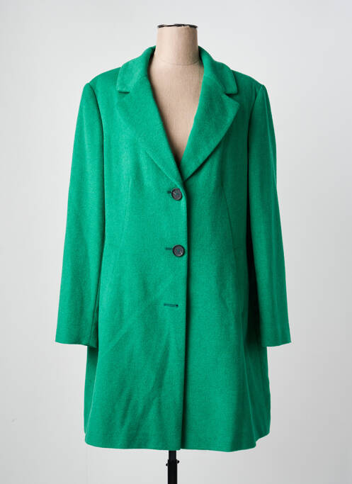 Manteau long coupe cintrée sans capuche vert BETTY BARCLAY femme