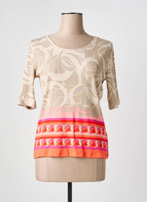 T-shirt manches mi-longues manches courtes beige BETTY BARCLAY femme