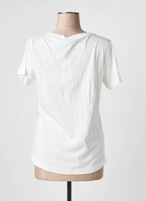 T-shirt sérigraphie manches courtes blanc SIGNE NATURE femme