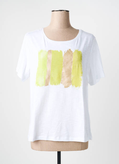 T-shirt coupe droite manches courtes blanc SIGNE NATURE femme