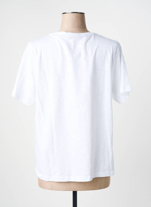 T-shirt coupe droite manches courtes blanc SIGNE NATURE femme