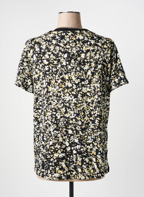 T-shirt col v manches courtes noir GARCIA femme