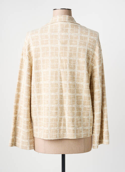 Veste casual coupe droite beige SIGNE NATURE femme