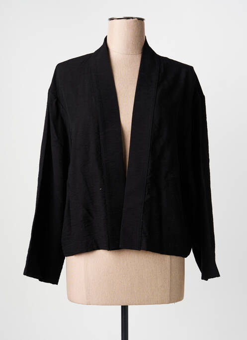Veste casual manches longues noir LA FEE MARABOUTEE femme