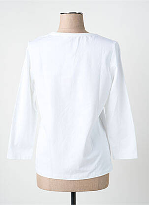 Top stretch manches longues blanc SIGNE NATURE femme