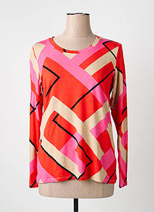 T-shirt stretch manches longues rouge BETTY BARCLAY femme